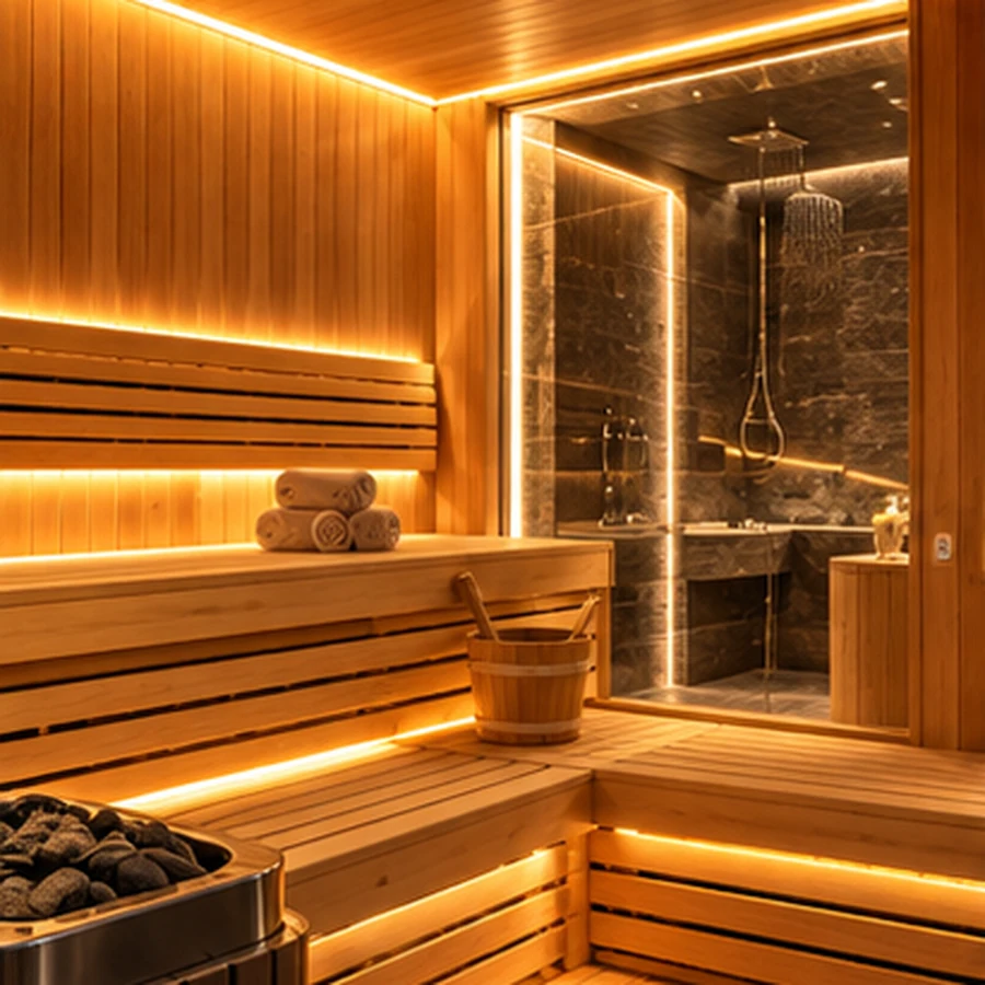 Sauna & spa — illustrative concept
